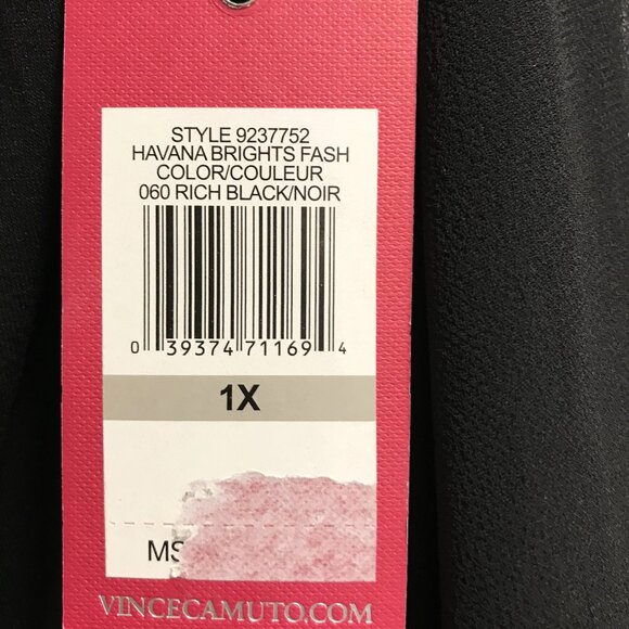 NWT Vince Camuto Black Off the Shoulder Fit & Flare Dress MSRP $190 Size 1X - Picture 5 of 8